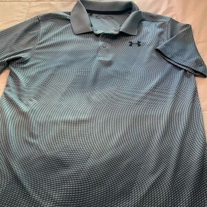 Under Armour blue collared shirt. Boys XL